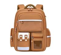 Kids Backpack 4 Year Old, Toddler Girls Large Capacity Kids Elementary School Students Lightweight Durable Bookbag With Comfortable Shoulder Straps (Brown, M)