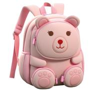 Kids Backpack Boy Bear Design Book Bag with Adjustable Shoulder Straps