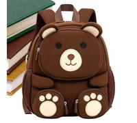 Kids Backpack Boy Bear Design Book Bag with Adjustable Shoulder Straps | Kids Backpack for Girls for Airplane Birthday Travel Daycare Kindergarten Nursery