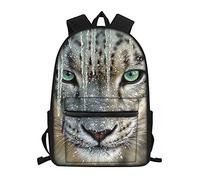 Kids Backpack Boys School Bags Girls Bookbags, Cool Snow Leopard Print