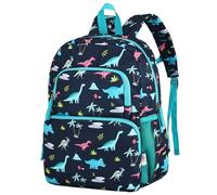 Kids Backpack for Boys,12L Lightweight Water-Resistant Primary School Bag for Ages 5-8,Fits A4 Folder with Chest Strap,Dinosaur