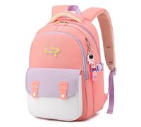 Kids Backpack for Girls | Primary School Bags Elementary Girls Backpacks Grade 1-3 | A01-Pink