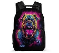 Kids Backpack French Bulldog Schoolbag with Dog Print Back Pack for Girls Teens 9-16 Years Old,Lightweight Bookbag for Children Boy