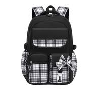 Kids Backpack Jk Plaid Bow Girls School Backpack, Waterproof Oxford Large Capacity Back Support Rucksack For Primary Students, Multiple Colors Available Practical School Bag
