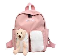 Kids Backpack Kindergarten Rucksack School Bag for Girls Boys Cute Book Bag Large Capacity Casual Daypacks Cute Cartoon Schoolbag for Holiday Bookbag with Side Pockets & Organised Compartments