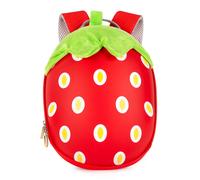 boppi Tiny Trekker Kids Backpack for Holiday Travel & Nursery School | Nursery Toddler Bag for Boys & Girls 4-Litre Preschool Rucksack | Strawberry