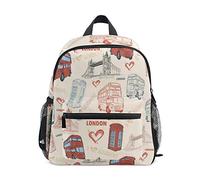 Kids Backpack Vintage UK London Big Ben England Flag Toddler Shoulder Travel Elementary School Bags Preschool Kindergarten for Girls Boys Children