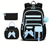Kids Backpack with Lunch Bag and Pencil Case Lightweight Casual Daypack,3-in-1 Set | Lightweight & Durable | Spacious Main Compartment | Comfortable Padded Straps | Ideal for School & Outdoor