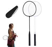 Kids Badminton Set - Outdoor Racket Set for 2 Person Lightweight Alloy Racket | Family Sports Kit, Backyard Shuttle Game, Badminton Training Equipment, a