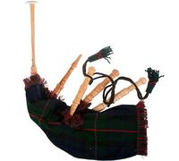 Kids Bagpipe Miniature Playable Bagpipe with Reed In Gunn Tartan