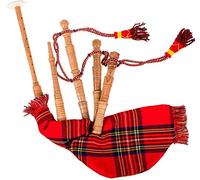 Kids Bagpipe Miniature Playable Bagpipe with Reed In Royal Stewart Tartan