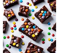 Kids Baking Kit, Make Your Own Rainbow Frosted Slim Brownies Kit, Activity Gift for Kids & Teens, Children's Activity Bake Box, Letterbox Size Baking Gift