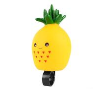 Kids Balance Bike and Scooter Bell with Dinosaur Print and Super Loud Ring for Alerting Others (Pineapple)