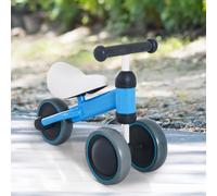 Kids Balance Bike Toddler Plastic No-Pedal Walking Blue
