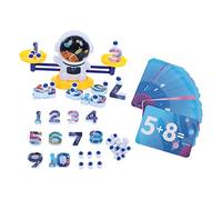 Kids Balance Scale Toy Math Learning Logical Thinking Educational Weights Balance Game Toy Interactive Counting Game for Classroom Home Learning Plastic 26.4 x 7 x 16cm (Yellow)