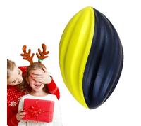Kids Ball - 15x10x8cm Spiral Slow Rebound Children Training Ball, 5 Inches Solid Rugbys Toys For Team Activities, Reusable Rugbys For Indoor & Outdoor Sports