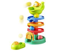 Kids Ball Launching Toy - Stacking Drop Activity Set, Color Learning Game | Interactive Education Tool For Early Development Skills, Motor Practice Play Equipment, Durable Fun System Of
