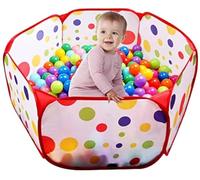 Kids Ball Pit, Large Pop Up Toddler Ball Pits Tent for Toddlers Girls Boys for Indoor Outdoor Baby Playpen w/Zipper Storage Bag Maded by EocuSun, Balls Not Included (Red)