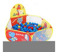 Kids Ball Pits, Foldable Playhouse with Basketball Ring, Reinforced Indoor Ball Pit, Suitable for Thanksgiving for Girls and Boys Birthday and Christmas Indoor and Outdoor in Room