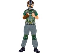 Kids Bane Costume - Boys Batman Villain Fancy Dress Outfit for Children & Teens Halloween - Age 10 to 12 Years