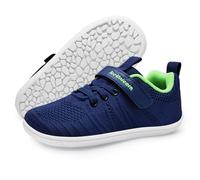 Kids Barefoot Shoes Boys Girls Zero Drop Minimalist Walking Sneaker Running Trainers(Blue Green,13 UK Child)