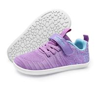 Kids Barefoot Shoes Boys Girls Zero Drop Minimalist Walking Sneaker Running Trainers(Purple,9.5 UK Child)