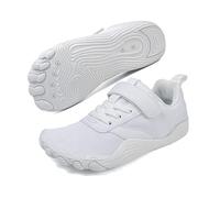 Kids Barefoot Shoes Wide Boys Girls Non Slip Light Summer School Trainers Sneakers for Walking Running Outdoor Sports (White, Big Kid, 1, Numeric, UK Footwear Size System, Wide)