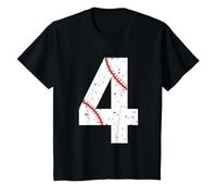 Kids Baseball 4th Birthday outfit Boy Girl Gifts 4 Year Old T-Shirt