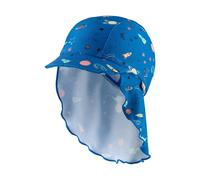 Kids' baseball cap with neck cover Sterntaler Espace Bleu 51/53 cm