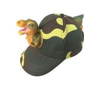 Kids Baseball Hat,Dinosaur Animal Baseball Hat | Casual Wear Sun Protection Fashion, Trendy Costume for Birthday Halloween Camping Zoo Trip