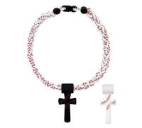 Kids Baseball Necklaces - Braid Sports Pendant, 50cm Baseball Necklace for Teams, Woven Accessory Component with Secure Clasp, Athletic Jewelry Tool for Visual Identity Team Spirit Sports Activity