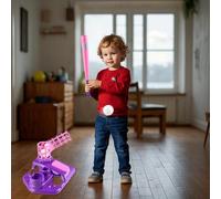 Kids Baseball Pitching Machine Batting Machine Entertainment Games Birthday Retractable Bat Baseball Pitcher Style A (B, 27x47x25cm)