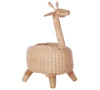 Beliani Kids Basket Giraffe Hainan Rattan Natural