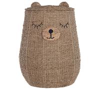 Kids Basket Teddy Bear FULAN Seagrass Natural
