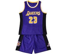 Kids Basketball Kit, 2-Piece Kids Basketball Jersey Vests, Basketball Outfit Boy Shirt, Training Basketball Kit for Boys, Sleeveless Basket ball Top and Short Set for 4-14 Years Old Boys Kid Gifts