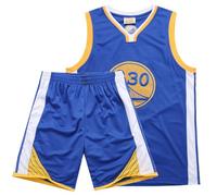 Kids Basketball Kit - 2-Piece Sleeveless Kids Basketball Jersey Shirt - Cool Basketball Kid Outfit for 4 5 6 7 8-14 Years Old Kid Boys Childs Gifts,Blue(XL,160)