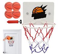 Kids Basketball Set - Wall Hanging Hoop, Mini Backboard Game, Indoor Sports Toy, Fun Basket Ring | Exercise Play Activity Kids, Boys Girls Home Classroom Bathroom Bedroom, for Home Living Room