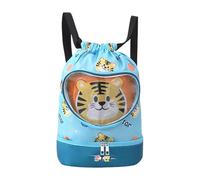 Kids Bath Bag, Cartoon Separated Dry Separation Pool Accessories Lightweight Beach Bag Backpack Waterproof Travel Activities Spy, tiger, riferimento alla descrizione, Please refer to description