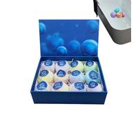 Kids Bath Ball Set 12 Pieces - Gentle Fragrant Bubble Bath Balls | Natural Botanical Scented Bathing Gift for Boys Girls | Stocking Stuffers Valentines Birthday Spa Shower Bathroom Relaxation