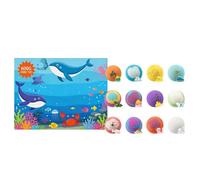 Kids Bath Balls- Kids Stocking Stuffers Ba-th Balls- Bath Gift Set, 12 Pieces Gentle Refreshing Rainbow Colorful | For Teen Family Friends Children Boys Girls Daughter3 Years