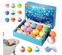 Kids Bath Bombs - Organic Colorful Fizzy Set, Large Bubble Bath Balls, Skin Friendly Handmade Formula, Fun Tub Play Experience, Gentle Moisturizing Soaks | for Boys and Girls