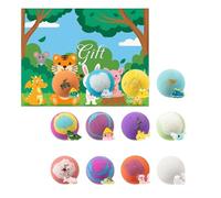 Kids Bath Bombs, Soft Foaming Sphere Set, Gentle Cleansing with Color Burst Effect, Skin Friendly Bathroom Treat Pack, Playful Bath Time Design, Bathroom Relax Gift for Kids, Girls and Boys