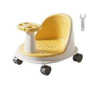 Kids Bath Chair for Tub Suction Cup Non Slip Bathing Seat | Bathtub Chair with Detachable Wheels for Travel Floor Bathing Boys Girls New Parents Caregivers Safety Conscious Families