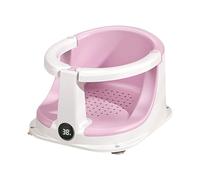 Kids Bath Seat - 33cm Kids Bath Chair | Folding Full Body Support | Kids Shower Seat | Padded Bath Seat With Temperature Sensor P