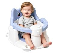 Kids Bath Seat Non Slip Suction Cup Shower Stool Bear Backrest Chair