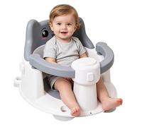 Kids Bath Seat | Suction Cup Shower Stool Support,Kids Tub Seat with Bear Backrest Armrests | for Up to 6 Months Boys Girls Sitting Up Bathroom Home