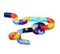Kids Bath Toys, 34Pcs DIY Track Game Slideway Bath Shower Water Toys | Suction Cup Bath Toy, Educational Bathtub Toys for Toddlers Boys Girls 3+ - Perfect for Creative Bath Time Fun