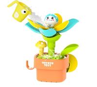 Kids Bath Toys - Interactive Watering Flower Game Set, Suction Cup Bathtub Shower Activity, Pour & Spin Sensory Play, Non-BPA Flower Pot Waterfall Gift for Boys Girls Kids 1-3