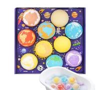 Kids Bathing Ball, Fun Safe Colorful Planet Game, Sea Salt Kids Bath Game with Hidden Surprise Toy Discovery, Interactive Water Play Floating Spheres for Sensory Stimulation, and Imaginative Play