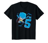 Kids Batman 5th Birthday Cute I'm 5 T-Shirt